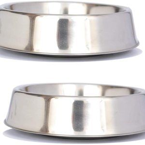 Iconic Pet Anti Ant Stainless Steel Non Skid Pet Food/ Water Bowl 2 pack 24oz